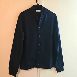 NWT LIGHT KNIT SNAP FRONT BOMBER JACKET